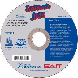 United Abrasives - Sait 23181 Cut Off Wheel Type 1 Saitech 6