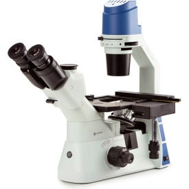 Euromex Inverted Trinocular Microscope w/ Mechanical Stage PL 10/20/40x EOX-2053-PL