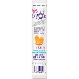 Crystal Light® On-The-Go Drink Mix Sticks Sugar Free Sunrise Orange 0.16 oz. 30/Box CRY00504