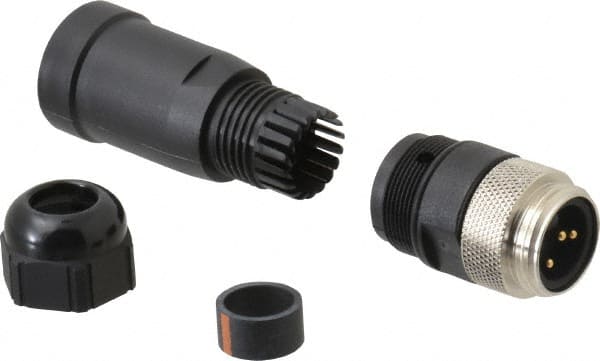 13 Amp, Male Straight Field Attachable Connector Sensor and Receptacle MPN:1A3006-34