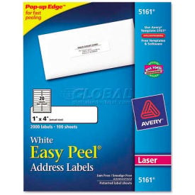 Easy Peel Laser Address Labels 1 x 4 White 2000 Labels 5161