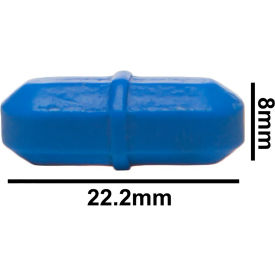 Bel-Art Spinbar Teflon Octagon Magnetic Stirring Bar 22.2 x 8mm Blue 371090009