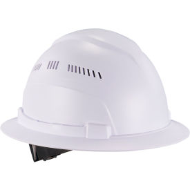 Ergodyne® Skullerz® 8968 Lightweight Full Brim Hard Hat Vented Class C White 60227