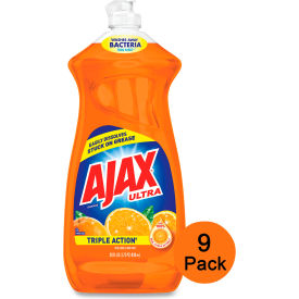 Ajax Dish Detergent Liquid Orange Scent 28 oz. Bottle 9 Bottles/Case 44678CT