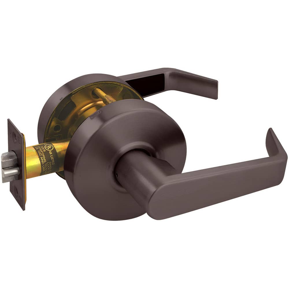 Lever Locksets, Lockset Type: Passage , Key Type: Keyed Different , Back Set: 2-3/4 (Inch), Cylinder Type: Non-Keyed , Material: Metal  MPN:RL01-SR-10B
