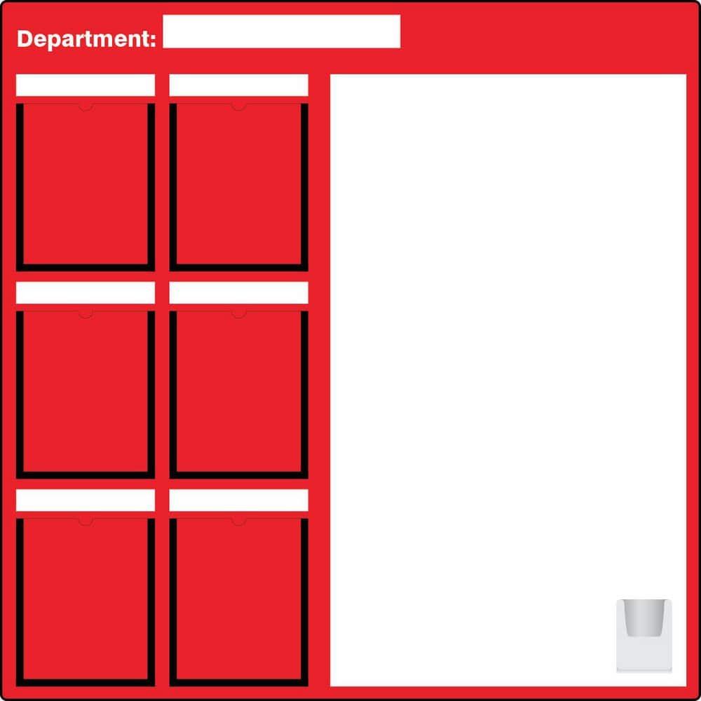 Whiteboards & Magnetic Dry Erase Boards, Board Material: Aluminum , Frame Material: No Frame , Height (Inch): 48 , Width (Inch): 2-1/2 , Magnetic: No  MPN:PBT510RD