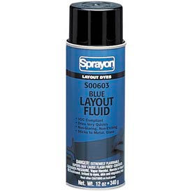 Sprayon SP603 Blue Layout Dye 12 oz. Aerosol Can - SC0603000 - Pkg Qty 12 SC0603000