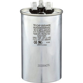 Tradepro® Run Capacitor 50 + 5 MFD 440V Round TP-CAP-50/5/440R