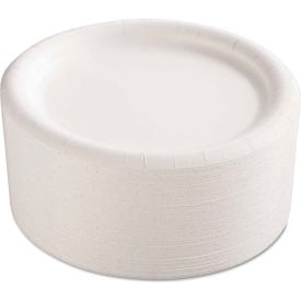 AJM Packaging Corp.® AJMCP9AJCWWH14 Premium Coated Paper Plates 9