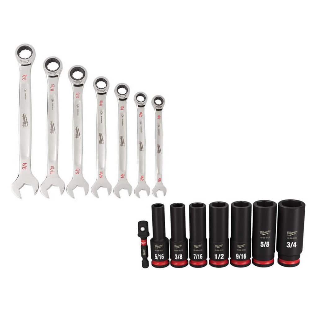 Wrench Sets, Tool Type: Ratcheting Combination Wrench Set , Set Type: Ratcheting Combination Wrench , System Of Measurement: Inch  MPN:1483133/8312479