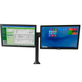 Newcastle Systems Post Mount Dual Side-by-Side Monitor Holder For NB PC & EC Series Carts B267