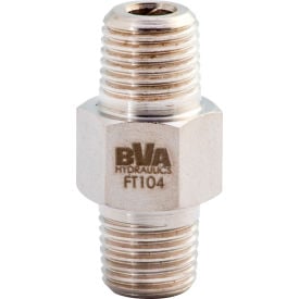 BVA Hydraulic Fitting Hex Nipple Male 1/4