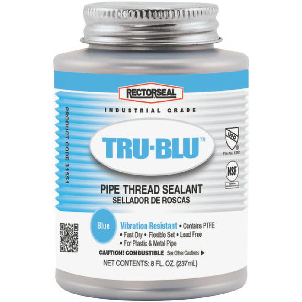 Threaded Pipe Sealants, Form: Paste , Series: Rectorseal Tru-Blu , Container Size: 1/2 pt , Container Type: Can , Color: Blue  MPN:31551