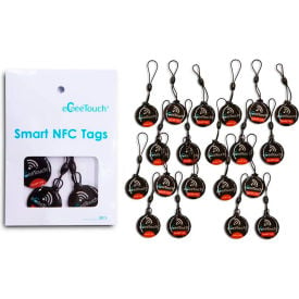 eGeeTouch® Smart NFC Fobs Black Pack of 20 5-ACS-200020