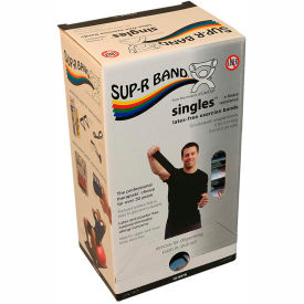 Sup-R Band® Latex Free Exercise Band 5' Strips Black 30 Strips/Box 10-6375