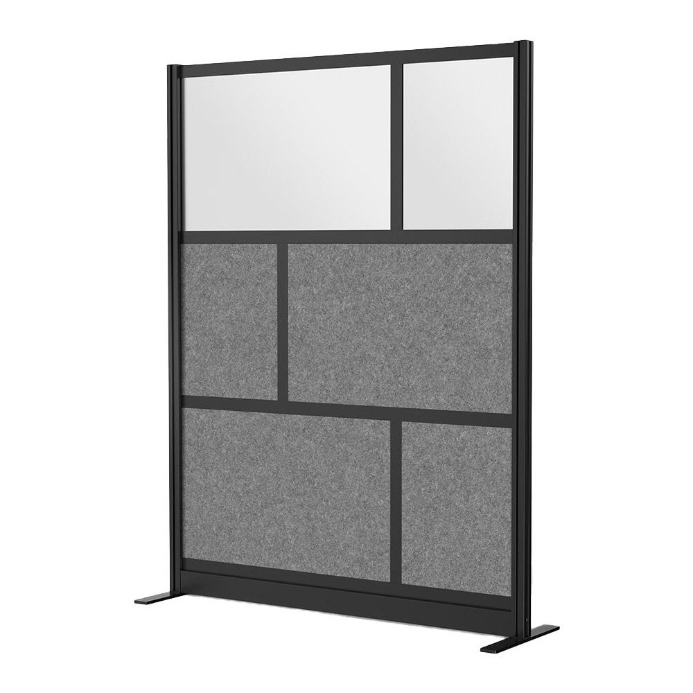 Office Cubicle Partitions, Office Cubicle Partition Type: Modular Wall Room Divider , Color: Black, Gray, Frosted , Material: Aluminum  MPN:MW-5370-FCGB