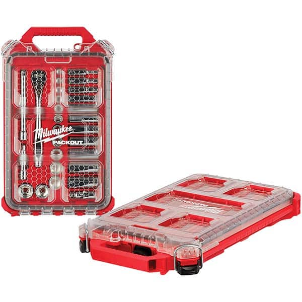 Ratchet & Socket Set Socket Set: 28 Pc, 3/8