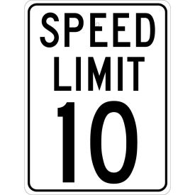 NMC TM18J Traffic Sign 10 MPH Speed Limit Sign 24