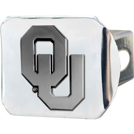 University of Oklahoma - 3-D Chrome Hitch Cover 3-3/8