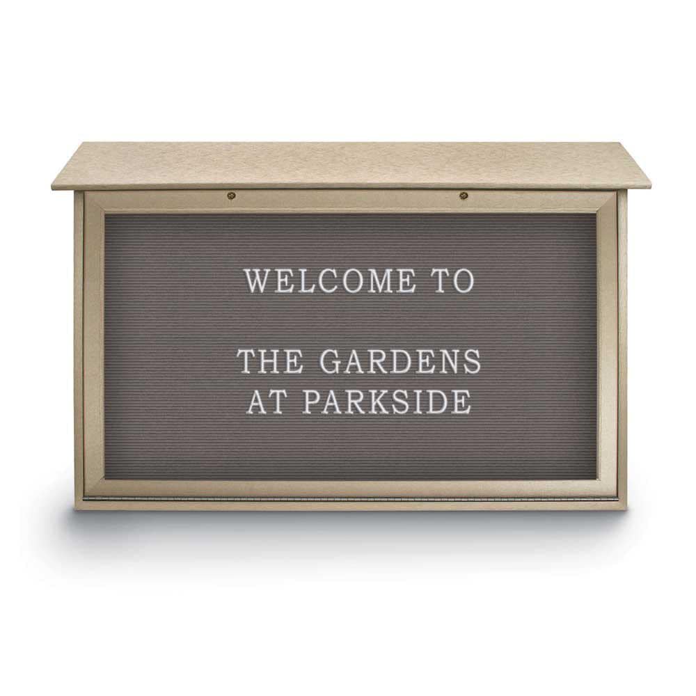 Enclosed Letter Board: 45