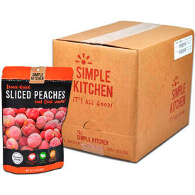 ReadyWise SK05-008 Simple Kitchen Freeze Dried Peaches 4 Servings/Pouch 6 Pack SK05-008