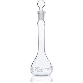 Flask Volumetric  Globe Glass Class B To Contain (TC) ASTME288 25mL 6/Box 8250025