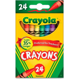 Crayola® Classic Crayons Nontoxic Assorted 24/Box 523024