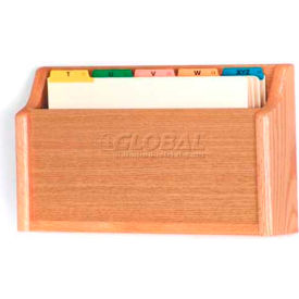 Wooden Mallet Single Square Bottom Legal Size File Holder Light Oak CH17-1LO