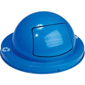 GoVets™ Steel Dome Lid For 36 Gallon Trash Can Blue 843BL261