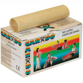 CanDo® Latex-Free Exercise Band Tan 6 Yard Roll 1 Roll/Box 10-5610