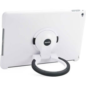 Aidata ISP602WB SpinStand for iPad Air 2 White Shell with White and Black Ring ISP602WB