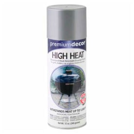 Premium Dcor High Heat Enamel Spray 12 oz. Aerosol Can Aluminum - 347534 347534