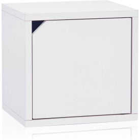 Way Basics Stackable Cube With Door White C-DCUBE-WE