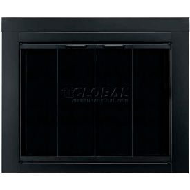 Pleasant Hearth Ascot Fireplace Glass Door Black AT-1001 37-1/2