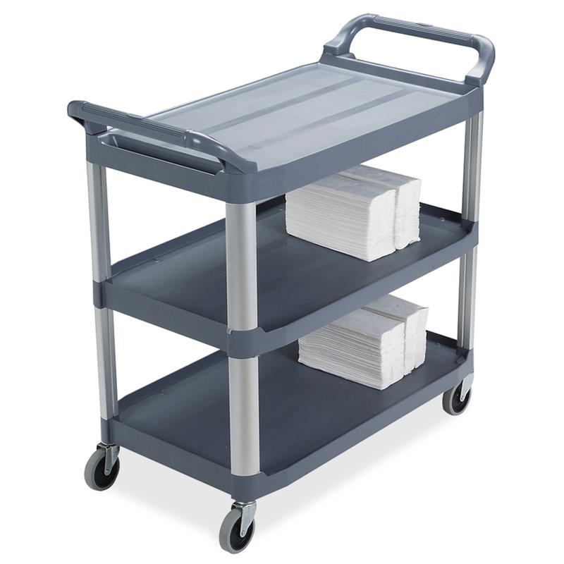 Rubbermaid Xtra Utility Cart, 37 4/5inH x 40 3/5inW x 20inD, Gray MPN:409100