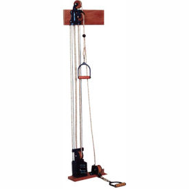 Double Handle Chest/Floor Weight Pulley System with Single Weight Stack 5 x 2.2 lb. Weights 10-0668