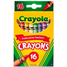 Crayola® Classic Crayons Nontoxic Assorted 16/Box 523016