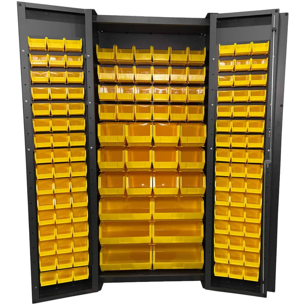 Storage Cabinets, Cabinet Material: Steel , Width (Inch): 36 , Depth (Inch): 24 , Height (Inch): 78 , Color: Gray , Additional Information: Full Bins MPN:F89102