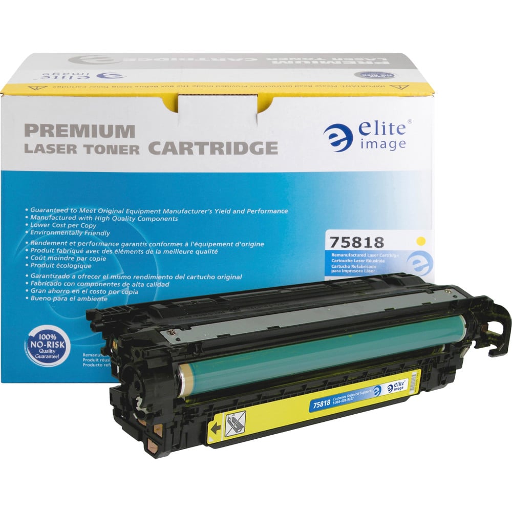 Elite Image Remanufactured Yellow Toner Cartridge Replacement For HP 507A, CE402A MPN:ELI75818