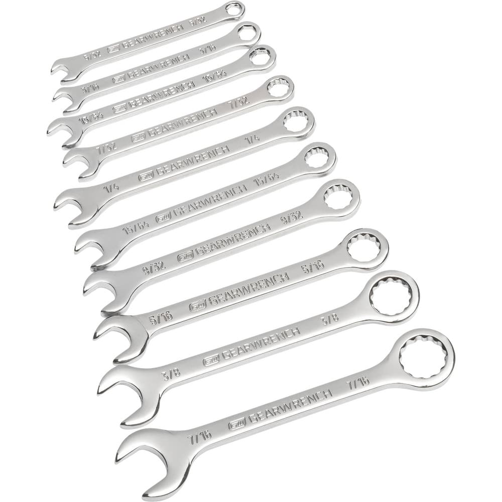 Wrench Set: 10 Pc, Inch MPN:86560