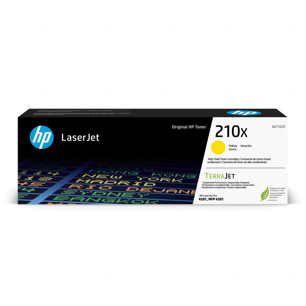 HP 210X Yellow High Yield Toner Cartridge, W2102X MPN:W2102X