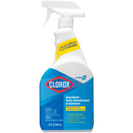 Clorox® Anywhere Hard Surface Sanitizer 32 oz. Trigger Spray 12 Bottles/Case - 01698 CLO 01698