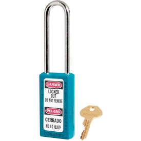 Master Lock® Thermoplastic Zenex™ 411KALTTEAL Safety Padlock 1-1/2