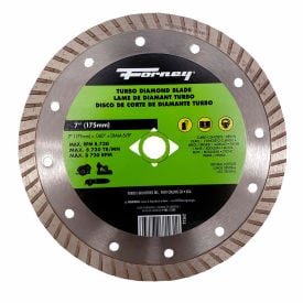 Forney® Diamond Cut-Off Blade Turbo 7