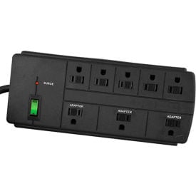 Surge Protector 8 Outlets 15A 750 Joules 6' Cord GG-18316BK