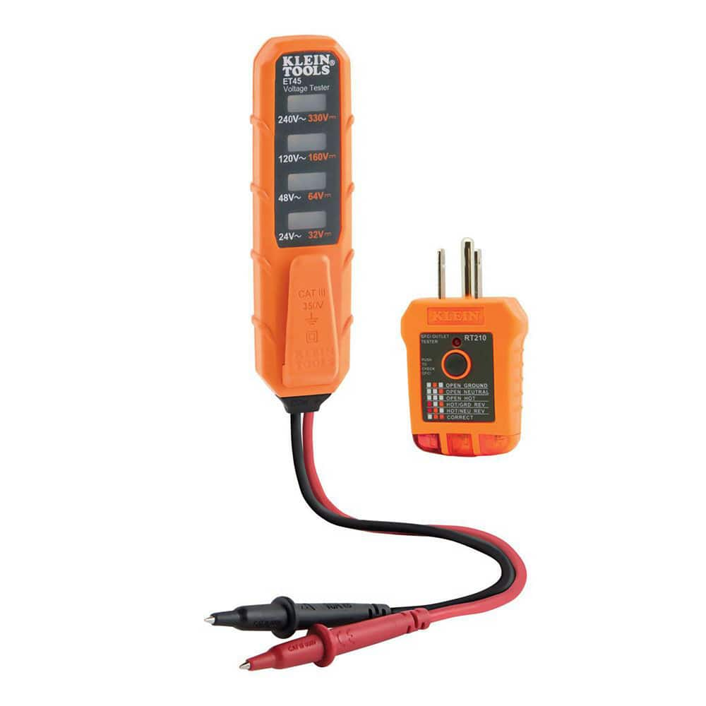 Electrical Test Equipment Combination Kits, Kit Type: Voltage Tester Kit , Minimum Operating Temperature (F): 0 , Minimum Operating Temperature (C): 0  MPN:ET45VP