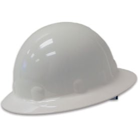 Honeywell Fibre-Metal® Full Brim Hard Hat Ratchet Suspension White HDPE E1 Series E1RW01A000