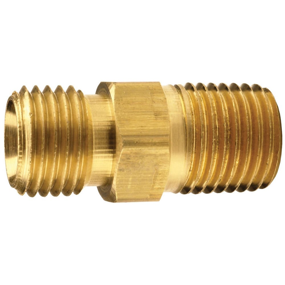 Brass & Chrome Pipe Fittings, Fitting Type: Male Union , Fitting Size: 1/4 x 1/4 , End Connections: NPSM x NPTF , Material Grade: CA360  MPN:1720404C