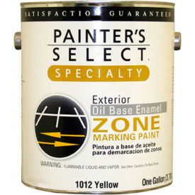 Painter's Select Oil Zone Marking Paint Flat Finish Yellow Gallon - 353805 353805