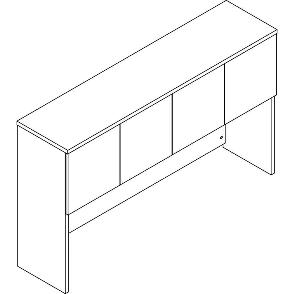 Lorell Prominence 2.0 66inW Desk Hutch, Gray Elm MPN:PH6639GE